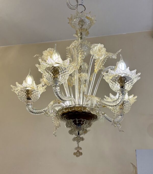 Lampadario in vetro di Murano