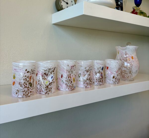 Set di 6 bicchieri con caraffa