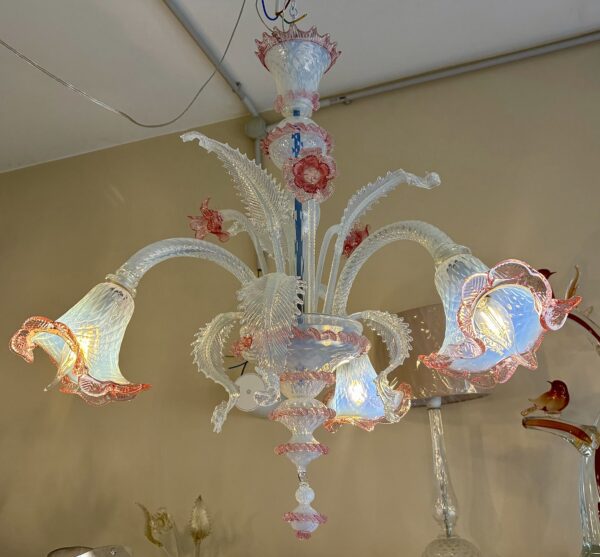 Lampadario in vetro di Murano