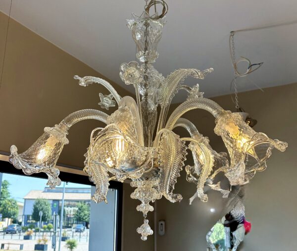 Lampadario in vetro di Murano