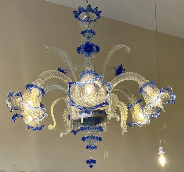 Lampadario in vetro di Murano