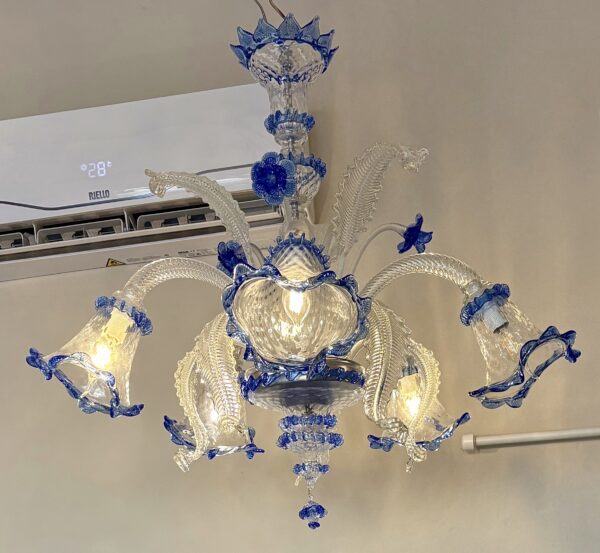 Lampadario in vetro di Murano