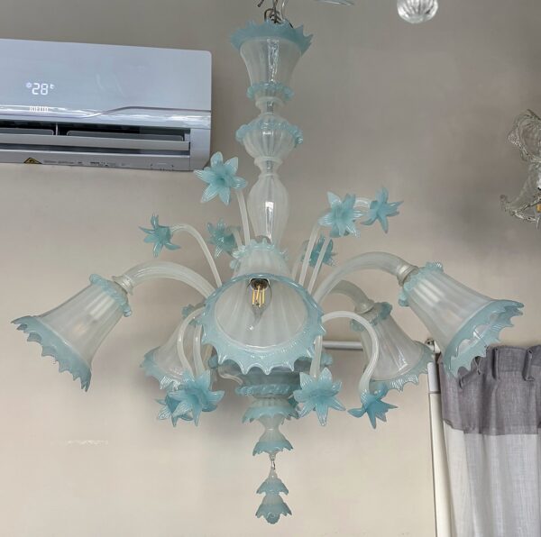 Lampadario in vetro di Murano