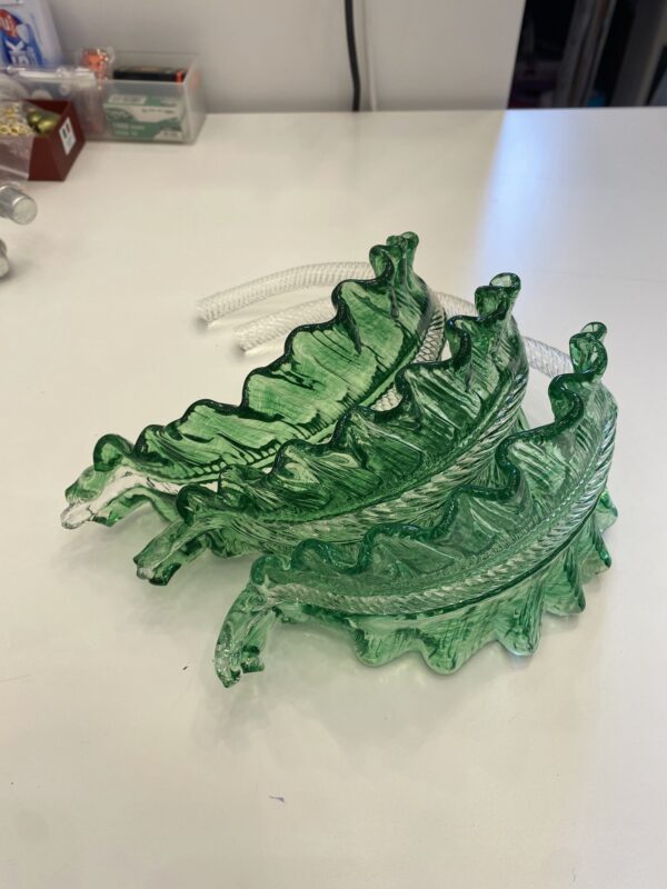 Set di foglie in vetro di Murano