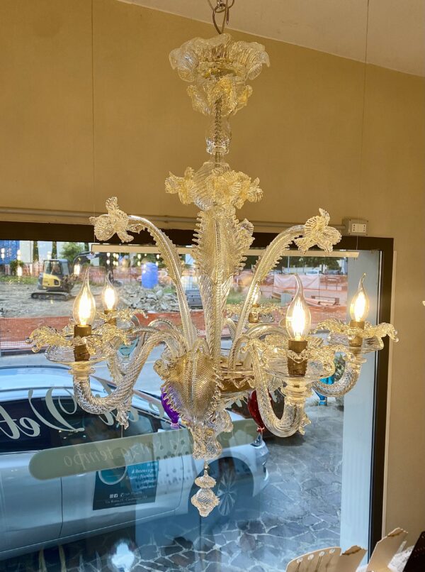 Lampadario in vetro di Murano