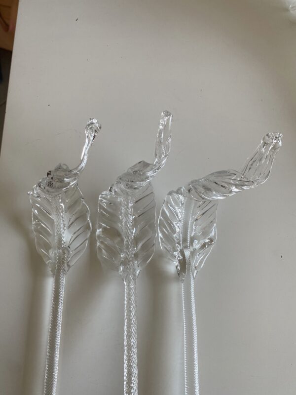 Set di foglie in vetro di Murano
