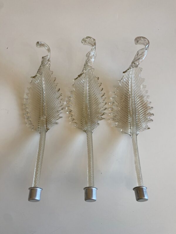 Set di foglie in vetro di Murano