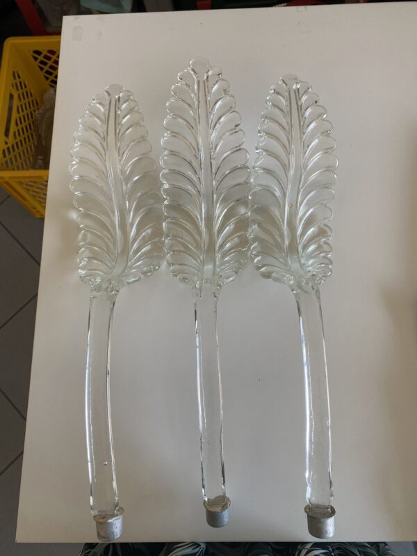 Set di foglie in vetro di Murano