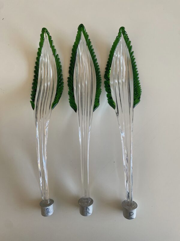 Set di foglie in vetro di Murano