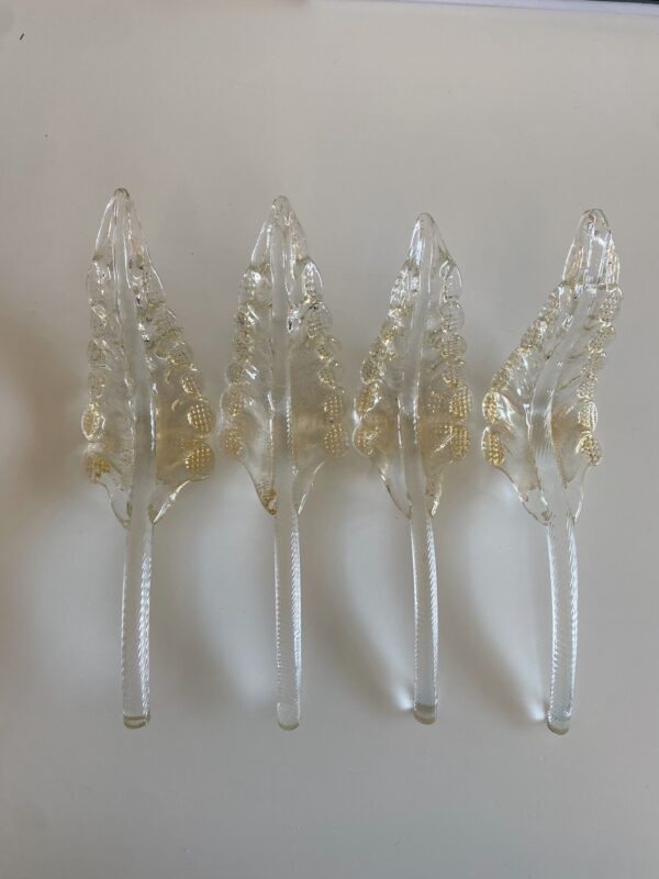 Set di foglie in vetro di Murano