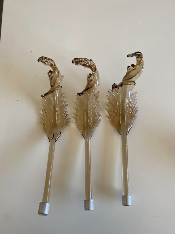 Set di foglie in vetro di Murano